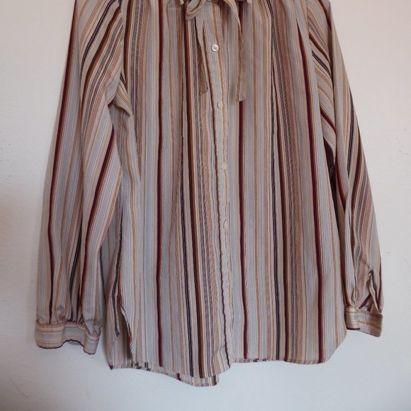 Evan-Picone Striped Blouse - Picture 3 of 5